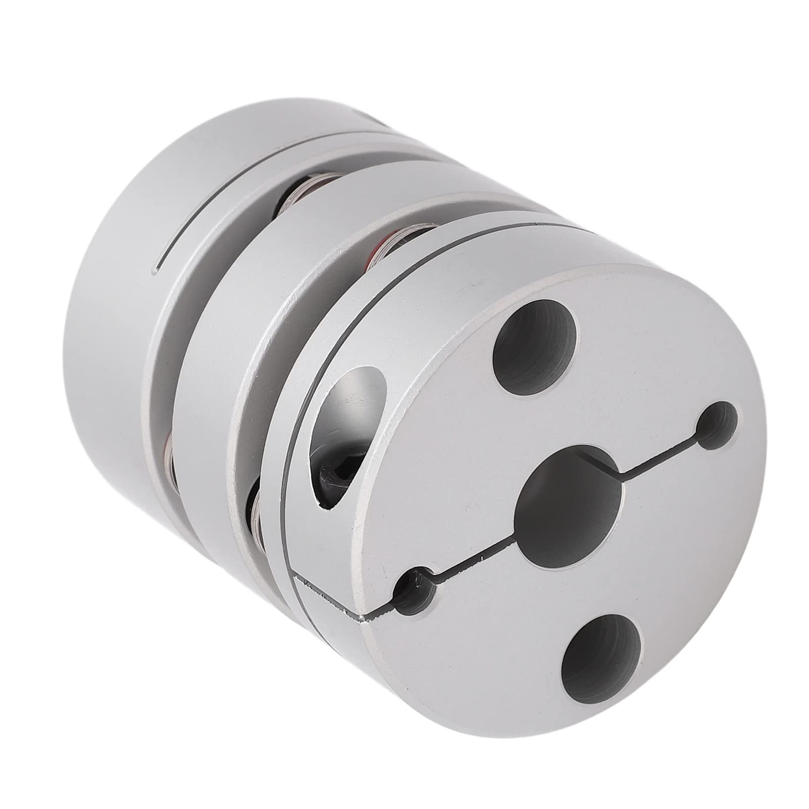 Acoplamiento de doble diafragma Cubo de rueda de aleación de aluminio Acoplamiento de eje de disco de acero inoxidable Alta resistencia Ligero Durable para servomotores Motores