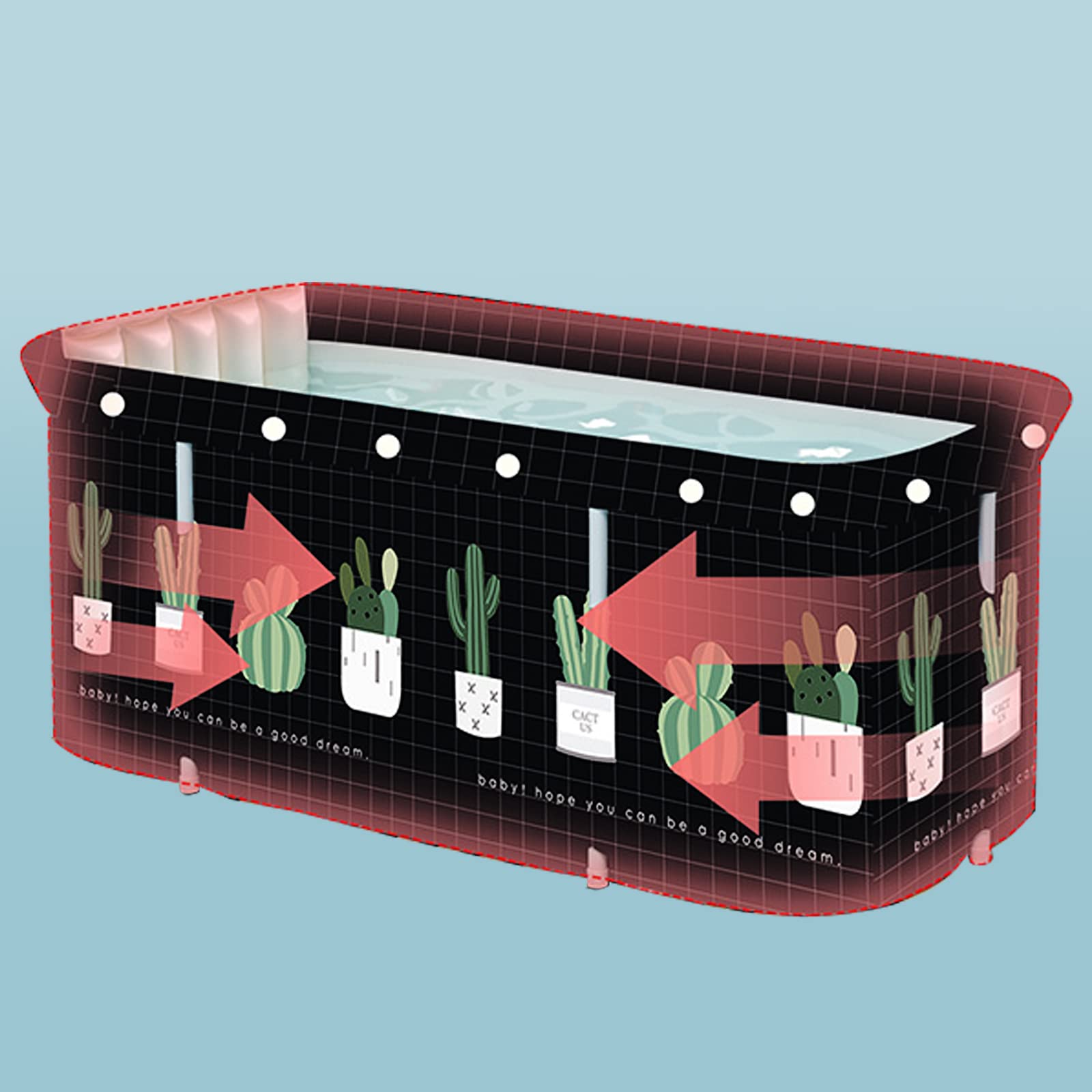 Aurora XL Ice Bath Tub For Athletes, Cold Plunge - New Collapsible Frame, Instant Set Up In