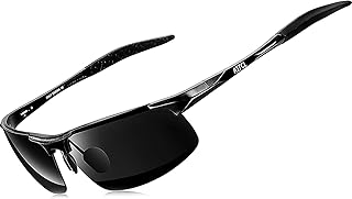 ATTCL Herren Polarisiert Metallrahmen Sonnenbrille Sportbrille Al-Mg Metallrahme Ultra leicht