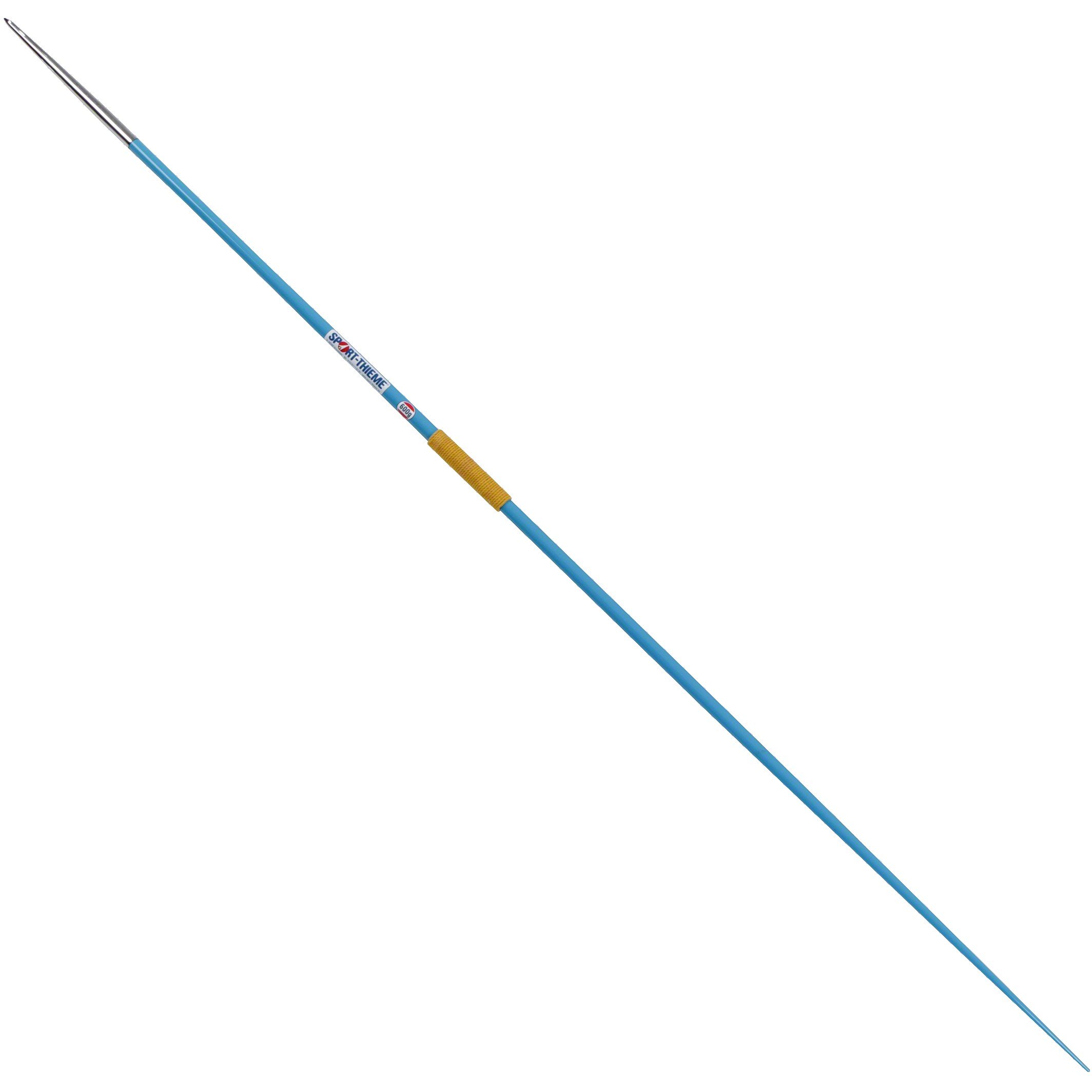 Sport-Thieme Trainingsspeer Club | Verschiedene Gewichte | Aluminium | Ausgezeichnete Flugeigenschaften | Trainingsspeer | Blau-Gelb
