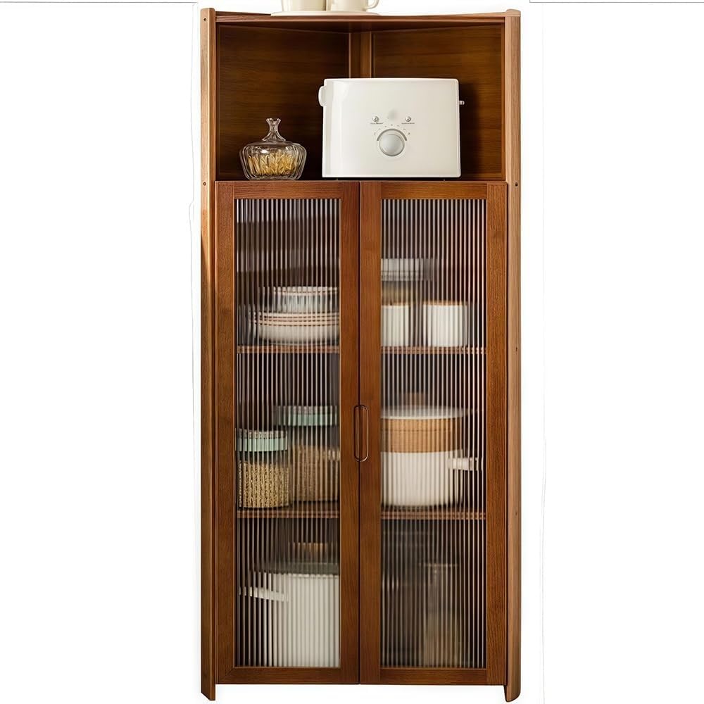 Scolapiatti,mobiletto angolare per riporre Oggetti,credenza,dispensa,scaffale Piccoli spazi in Cucina,Costruzione Solida(126cm)