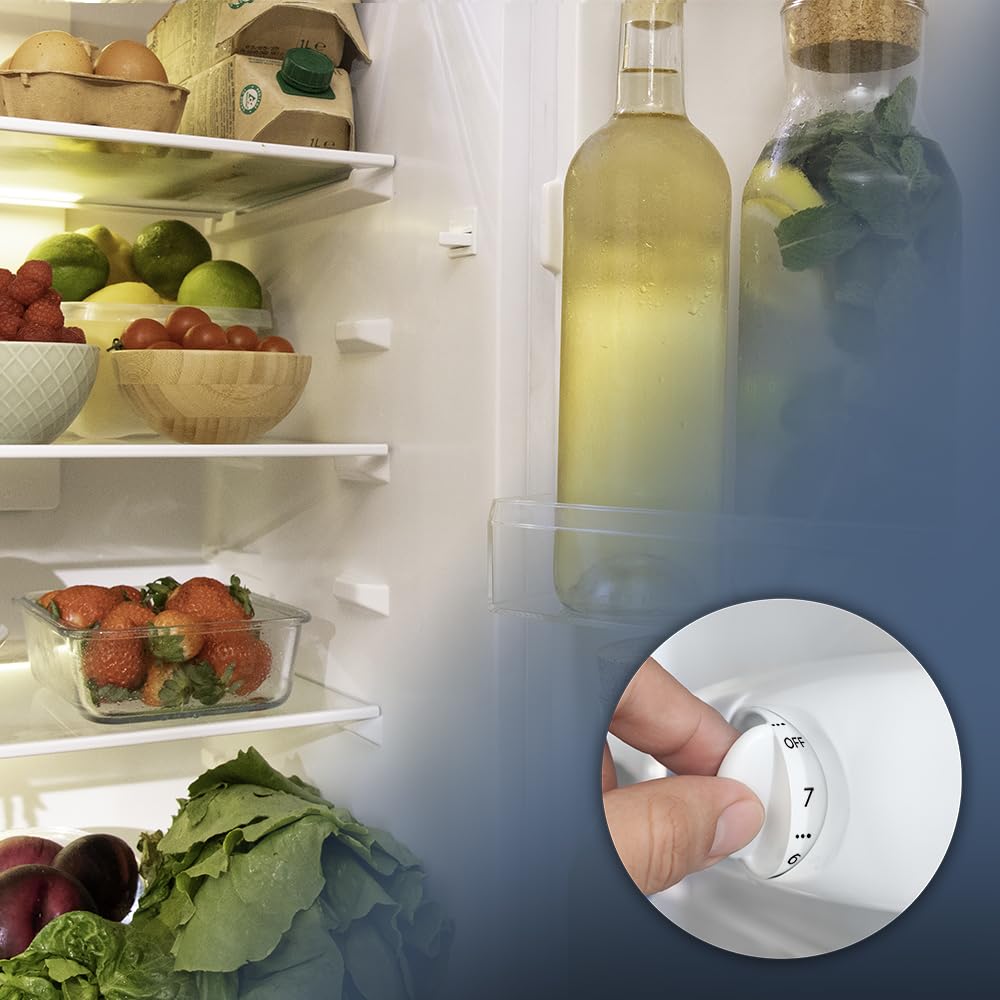 Cecotec Frigorifero Combinato Doppia Porta Bolero CoolMarket 2D 211 White E. Motore Defrost, Bianco 143x54cm, Capacità 211 L, Porta Reversibile, Classe energetica E, Con modalità Fast Freezing.