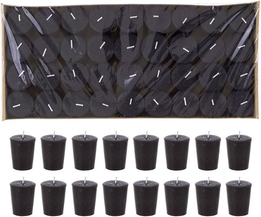 Mega Candles 72 pcs Unscented Ivory Votive Candles, Pressed Wax Candle 15 Hours 2.25 Inch x 1.5 Inch, for Home Décor, Wedding Receptions, Occasions, Events, Festivities, Meditations, Religious, Prayer