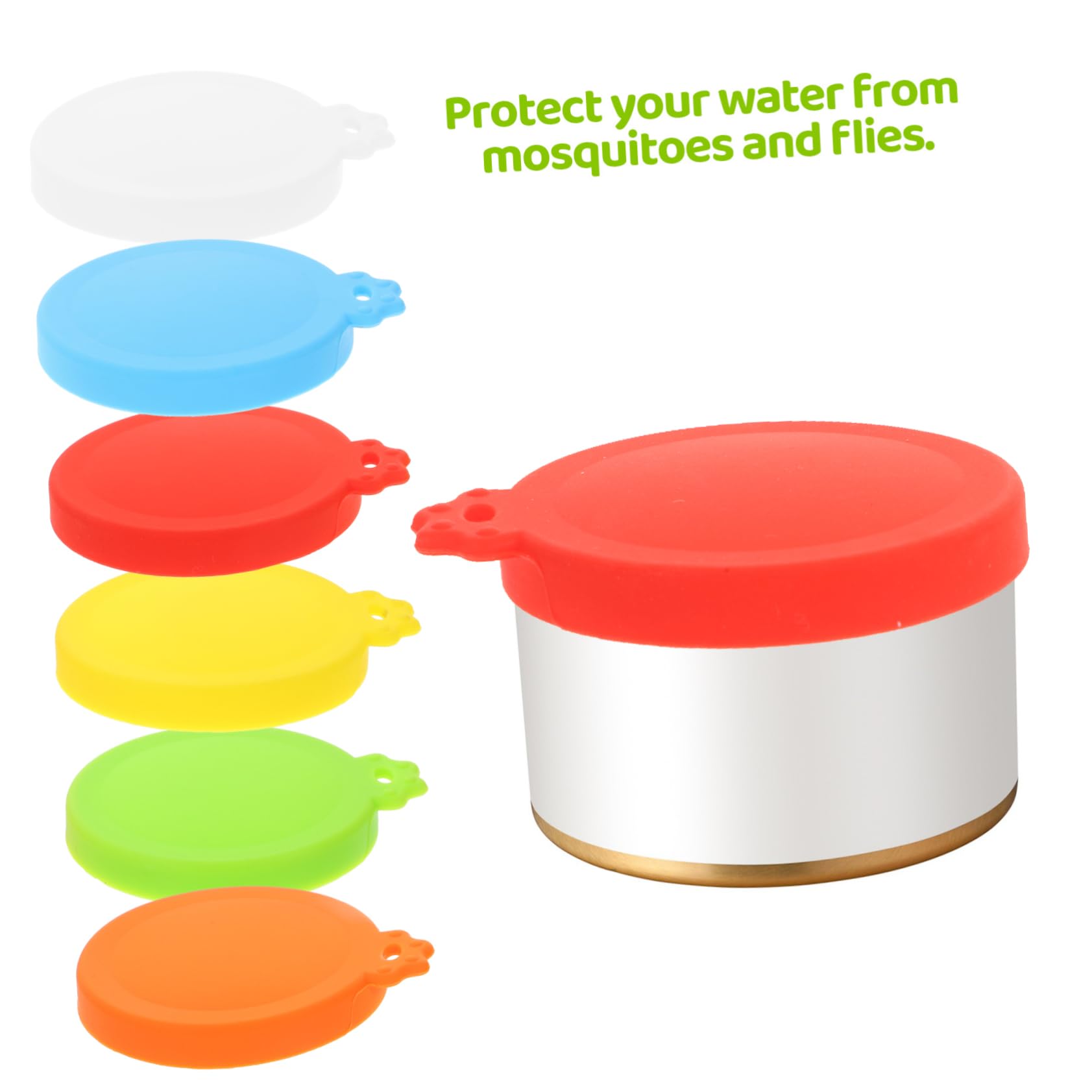 GLEAVI 4 Ensembles Couvercles De Bocaux En Silicone Petit Boîtes De Conserve Couverture Donjon Peut Couvrir Le Couvercle Le Soda Peut Couvrir Gel De Silice 6 Pièces * 4
