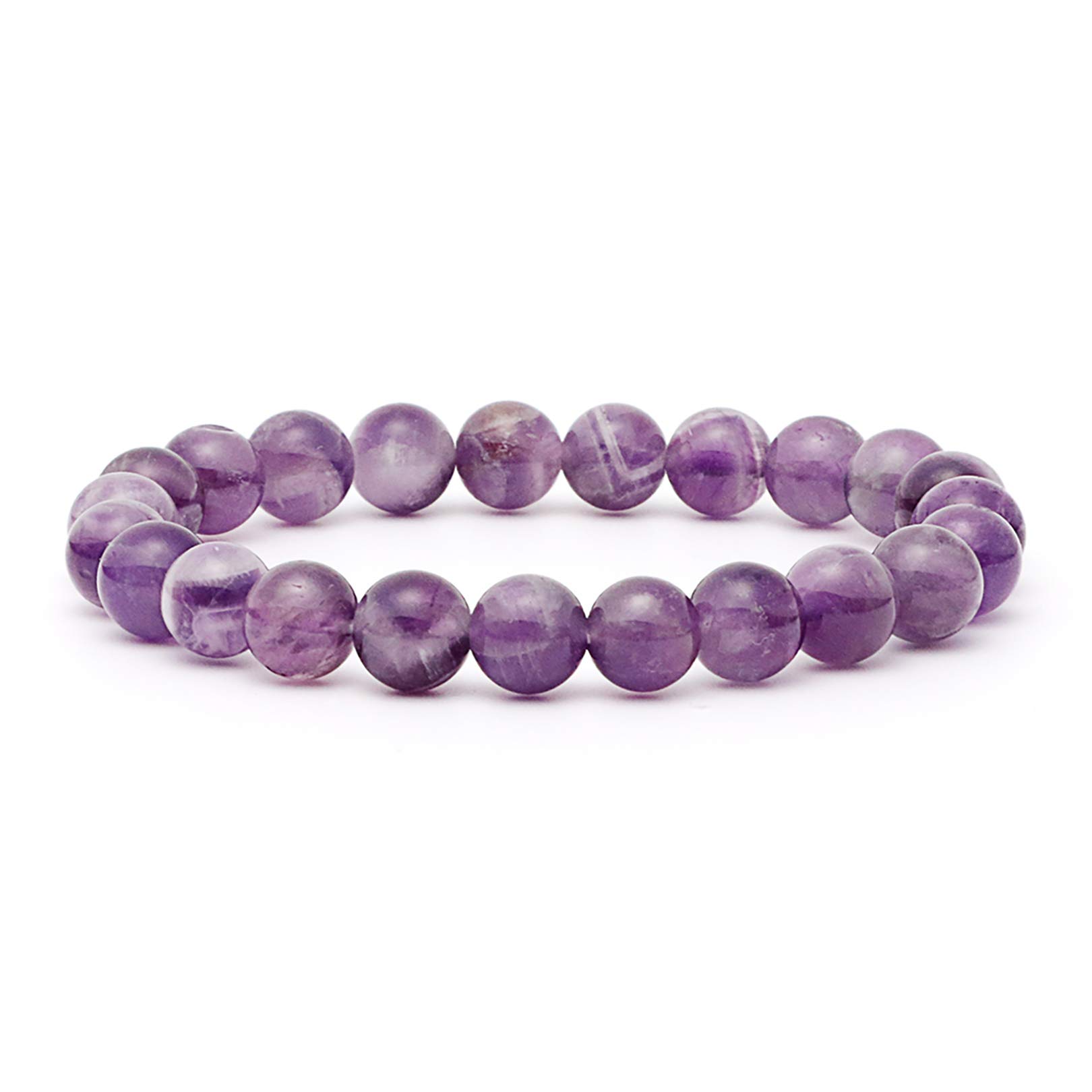 ThajalingNatural Amethyst Gem Semi Precious Bracelet