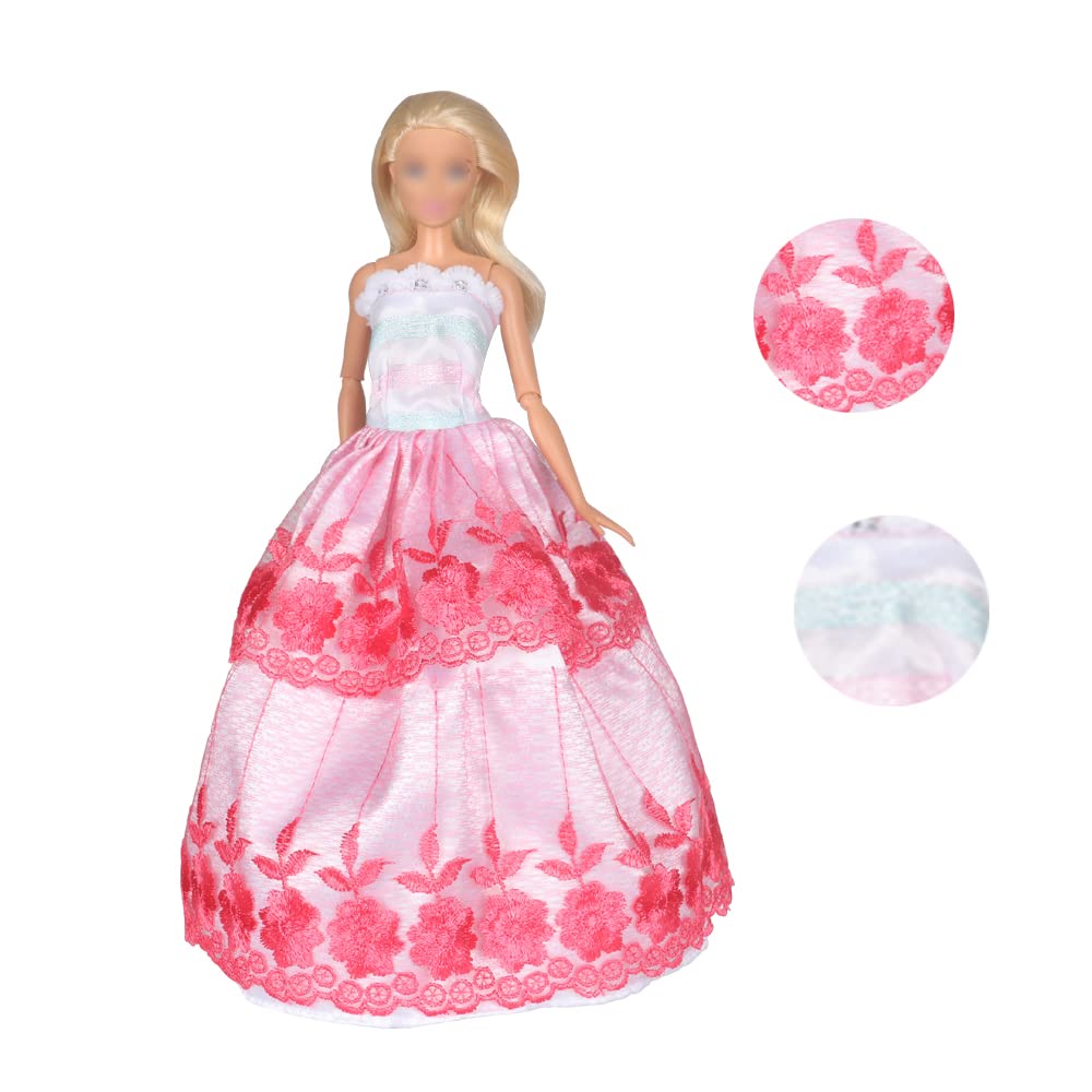 1/6ドール用ドレスセット　ハンドメイド Amazon.co.jp: 6セット 人形用ドレス 服 Tanoshow 手作り ジェニー用服