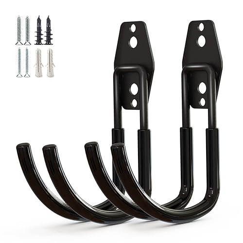 GeeWatom Garage Storage Utility Hooks，Garage Garden Tool Organizer，Steel Wall Mount