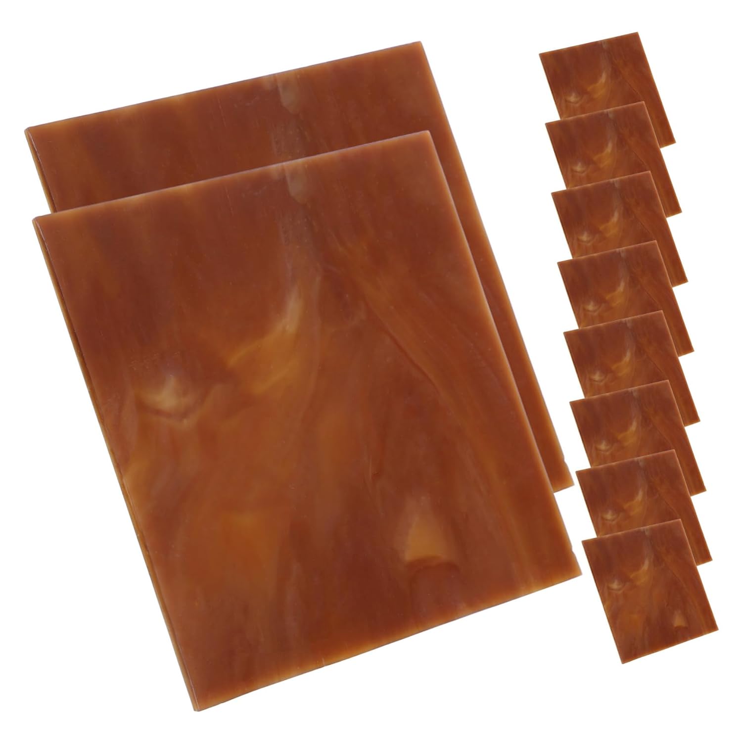 ORFOFE 10Pcs Mica Glass Sheets for DIY Projects Tiny Stained Glass Tiles for Artistic Enhancement Church Murals Durable and Unique Design for Creative Crafts