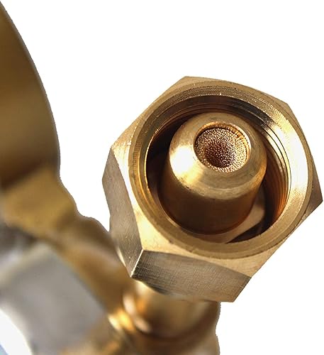 Miniatura 9 de Regulador de oxígeno resistente, kit de antorcha de latón completo, regulador de tanque de oxígeno, regulador de antorcha de corte de calibre de