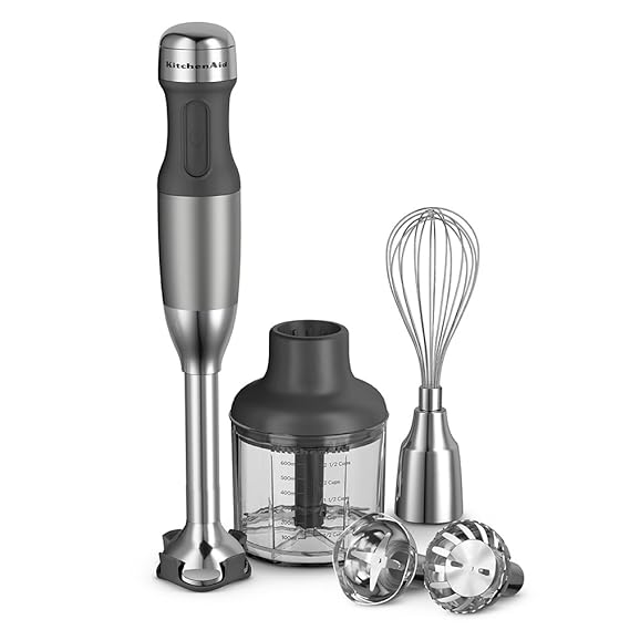 KitchenAid KHB2561CU 5-Speed Hand Blender, Contour Silver