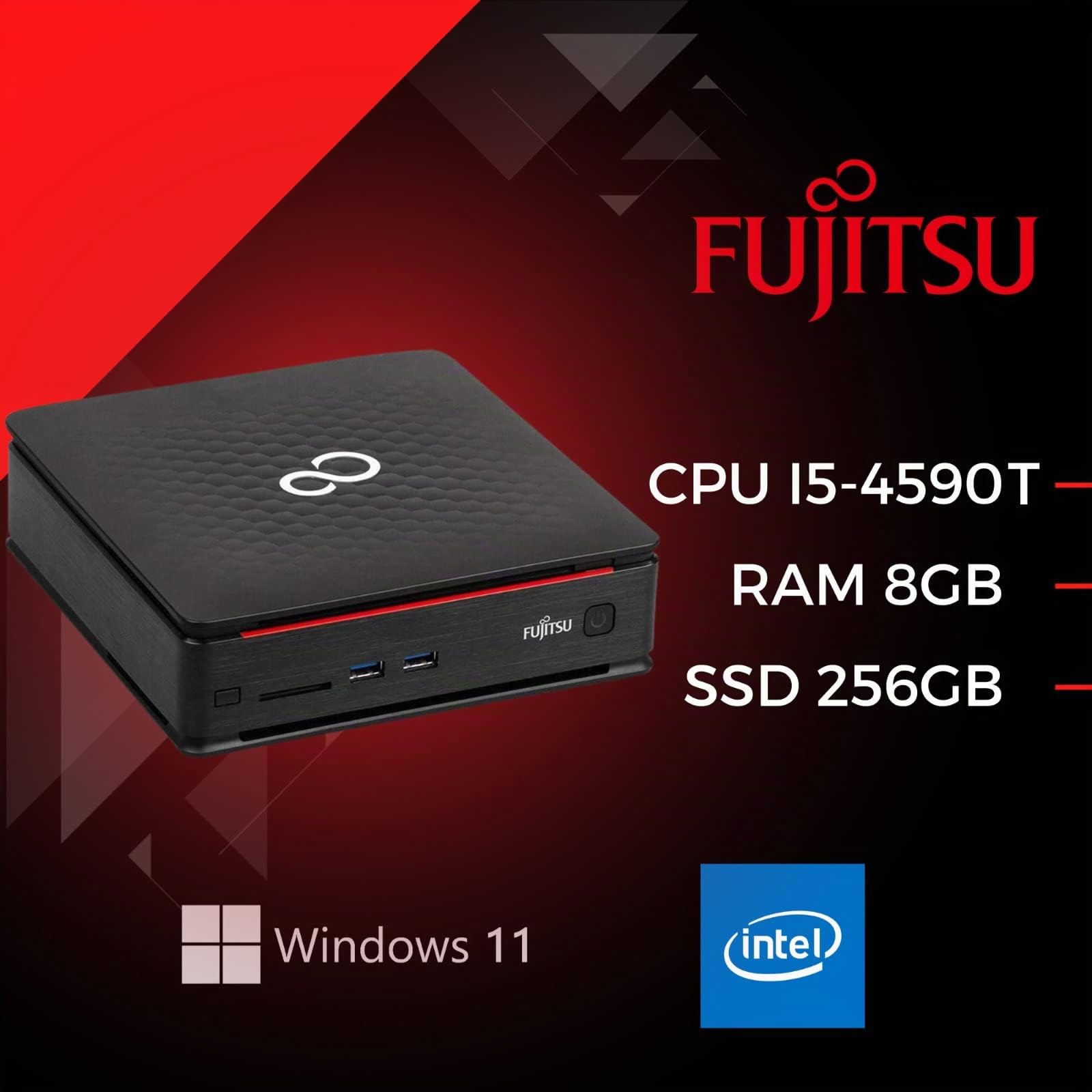 富士通 Win11 SSD256GB Office2021 Fujitsu, Sofort einsatzbereit, PC, Intel i5, 8 GB RAM, SSD, 256 GB