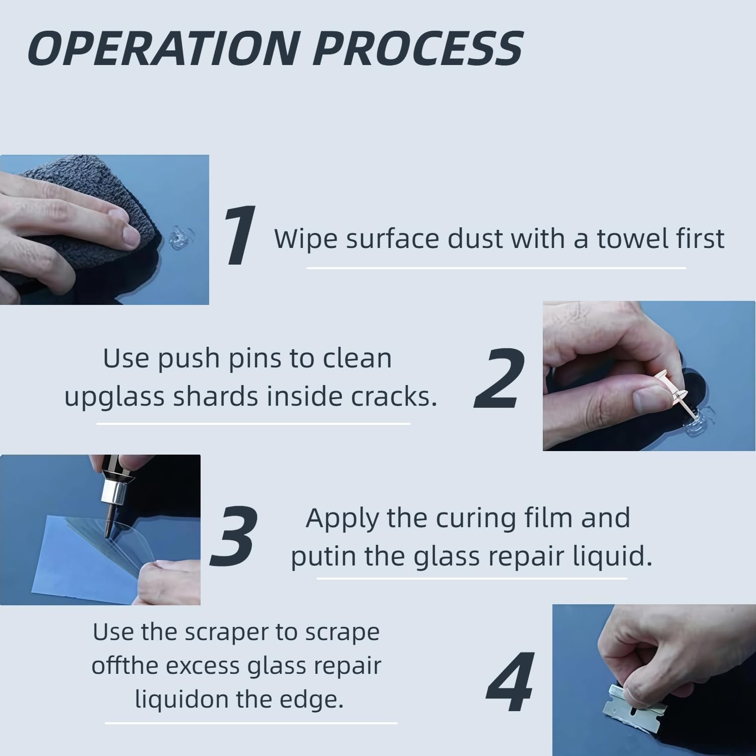 2026 Latest Windshield Repair Kit,Glass Crack Repair Kit,Nano Glass Repair Liquid, Quick Windshield Repair for Chips and Cracks,All Crack Types Windshield Repair Kit,Bulls-Eye and Star Crack.