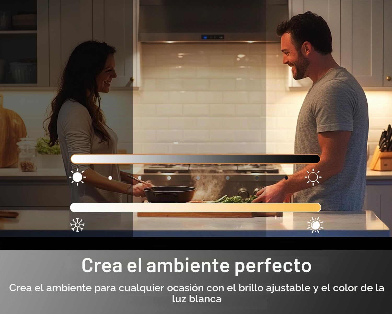 Cefrank – Kit de 4 Barras LED Inteligentes para Bajo Armario, Forma en V de 30 cm, Luz Regulable de 2700K a 6000K, 3W por Barra, con Control por App, Compatible con Alexa y Google Assistant