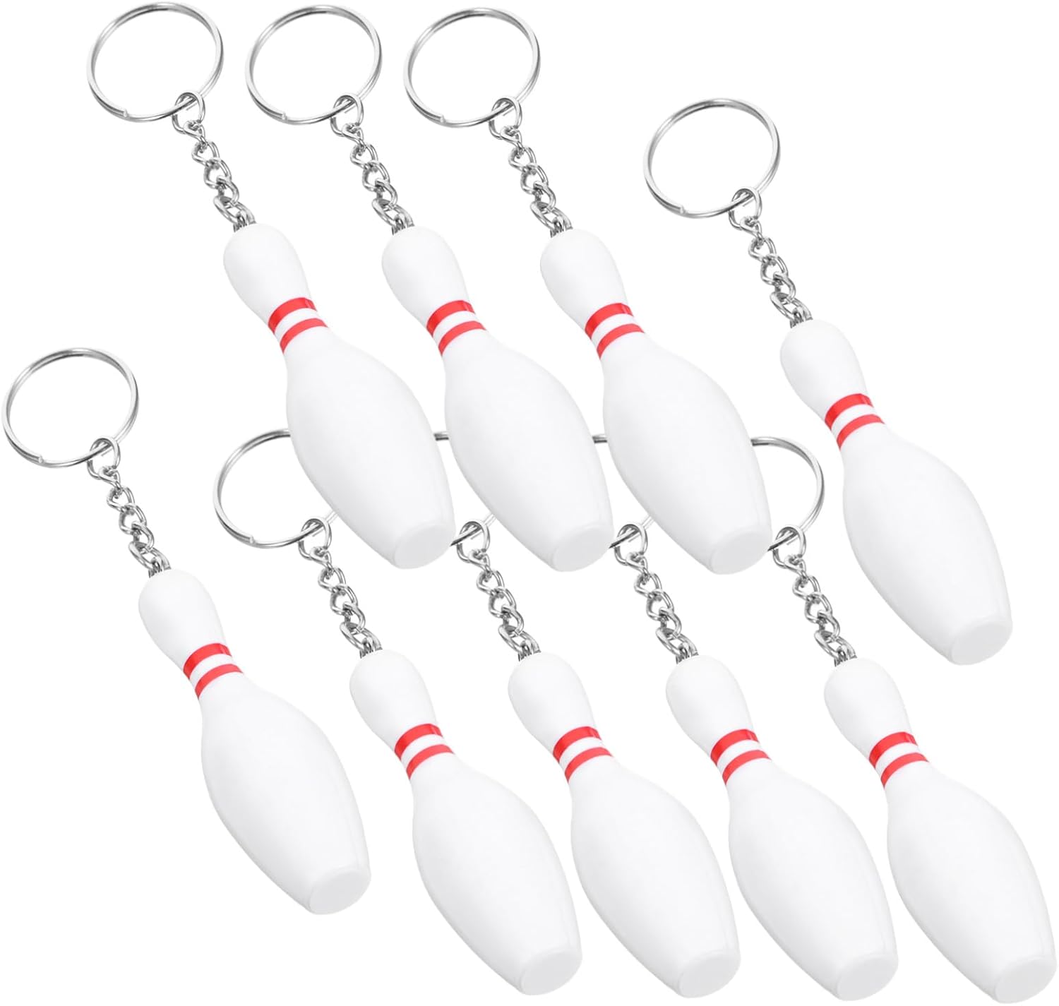Mipcase Bowling Keychain Key Rings Cute Key Chain Bowling Key Chains Key Organiser Swivel Clasp Hooks Key Holder