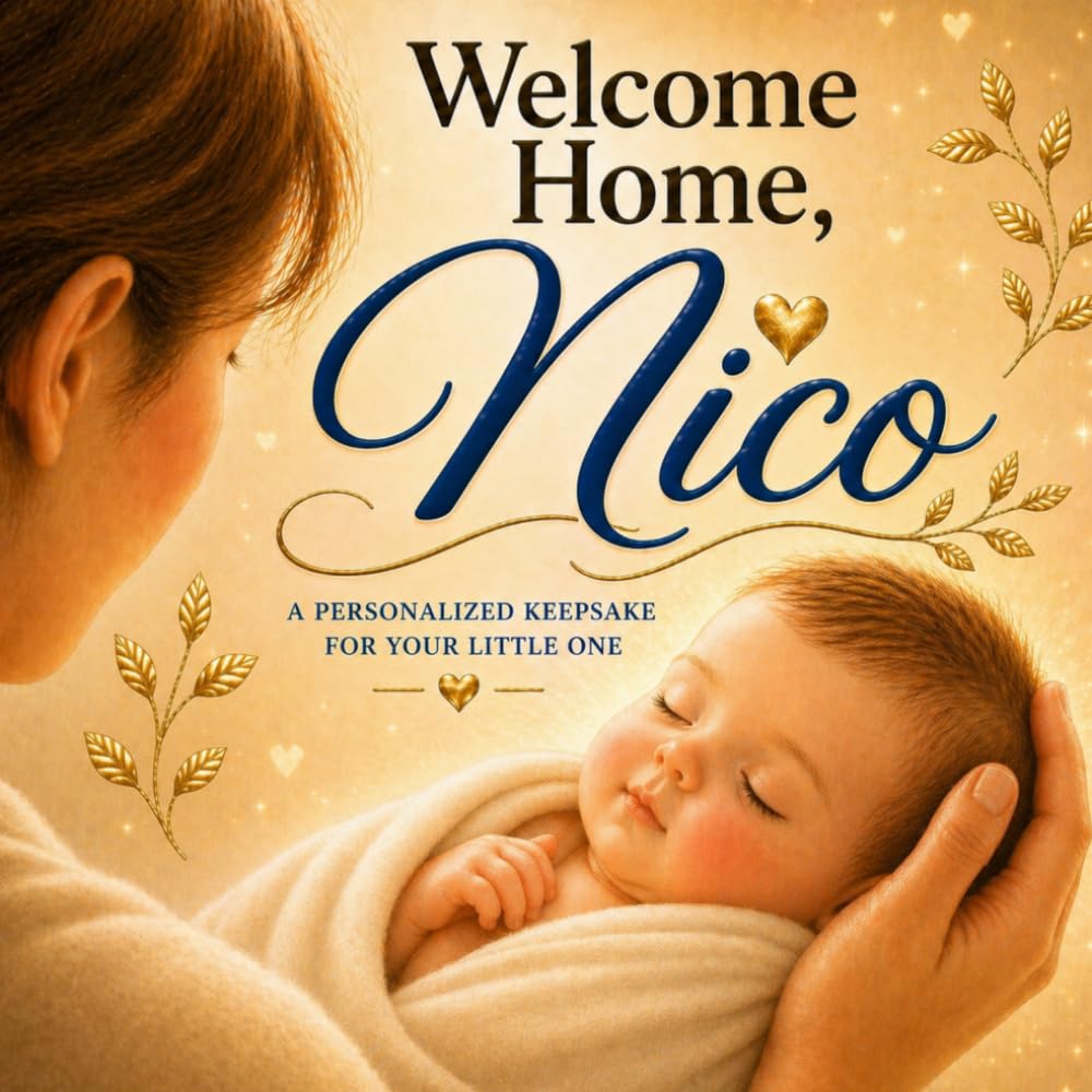 Welcome Home, Nico: A Personalized Gift Book for Newborn Baby Nico (Three Hearts Publishing Baby Name Books (NICO))