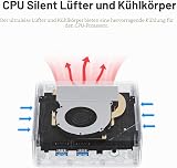 Beelink Mini S12 Pro, Mini PC avec processeur Intel Alder Lake-N100 (jusqu'à 3,4 GHz), 16 Go RAM 512 Go SSD Mini Computer, 4K Dual Display/HDMI/WiFi6/BT 5.2/LAN 2.5G - 5