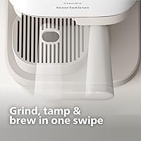 Vista 3 de Philips Baristina Espresso Machine - Real espresso, made simple. Compact coffee machine, natural white with white portafilter, 16 bar pump pressure