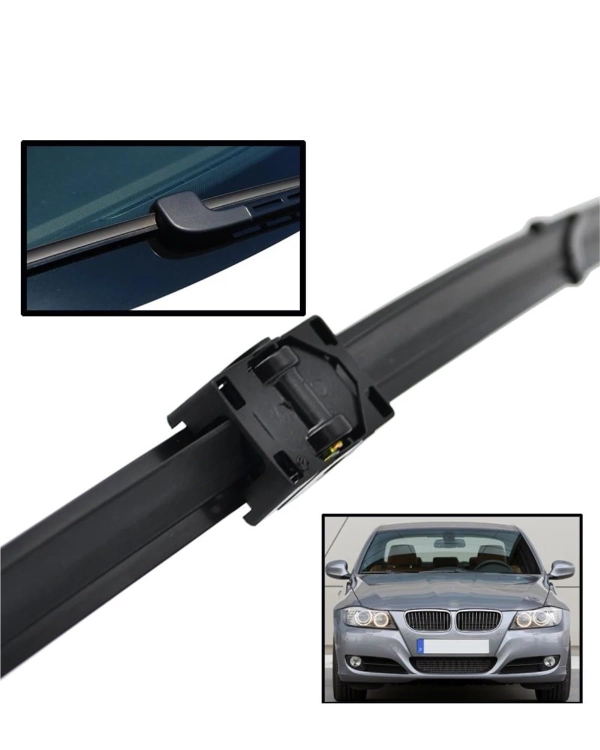 Escobilla limpiaparabrisas Para BMW Para Serie 3 E90 E91 2005 2006 2007 2008 2009 Limpiaparabrisas Limpiaparabrisas Ventana Delantera 24"19" Parabrisas