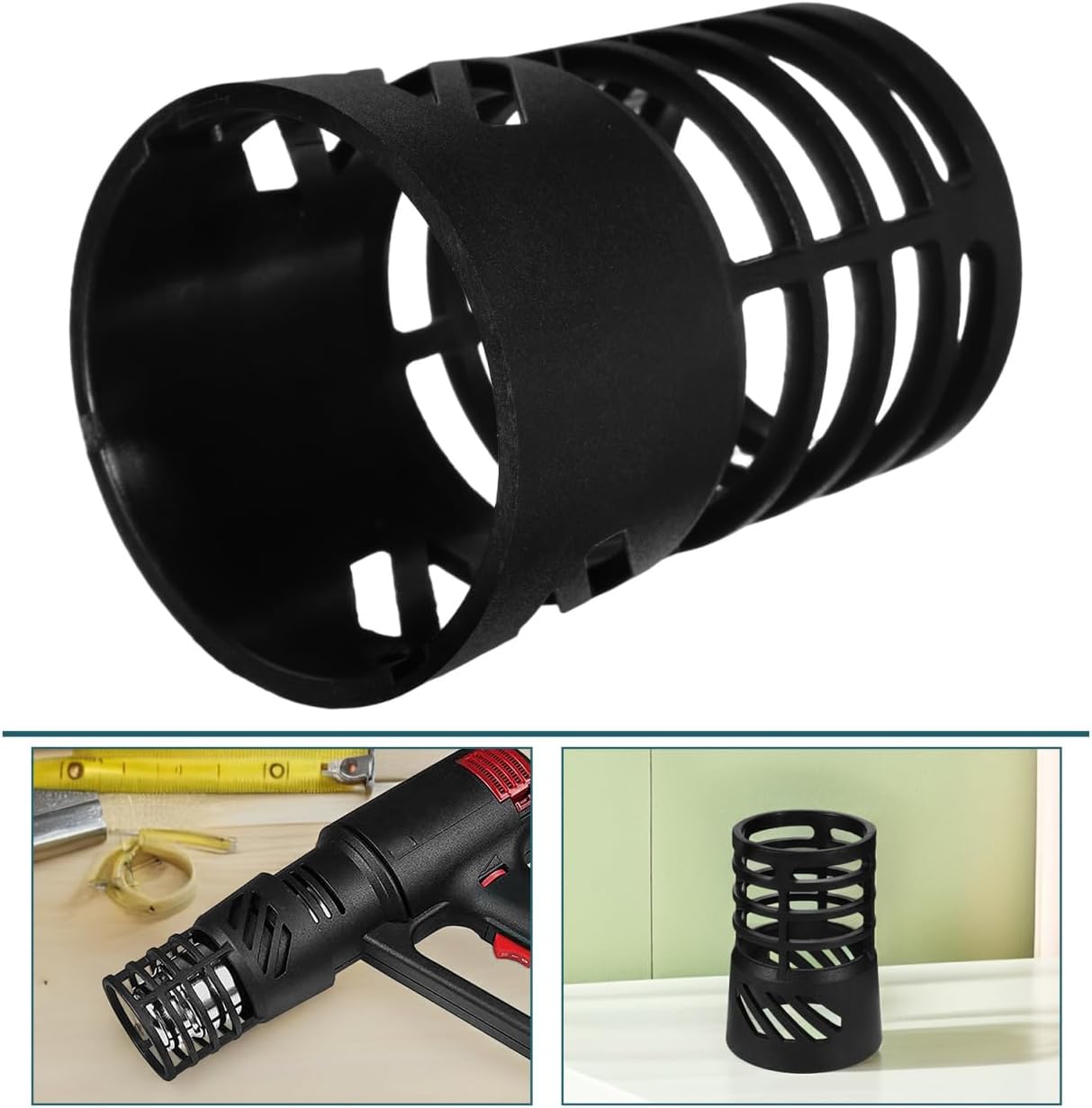 Didiseaon Heat Resistant Shield Cover for Hot Air Machine Universal Protective Cap Heat Shield Guard Cage Safety Cover for Hot Air Tools 3.54X2.36X2.36In