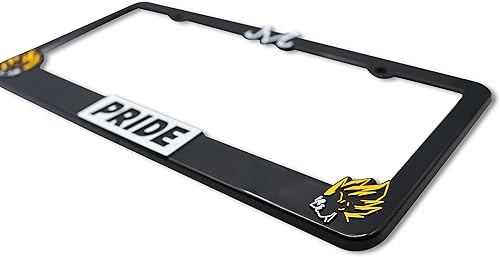 Miniatura 3 de Saiyan Pride V2 - Marco de matrícula elevado en 3D, 1 paquete de cubierta de placa de carácter, soporte universal para placa de automóvil de EE.