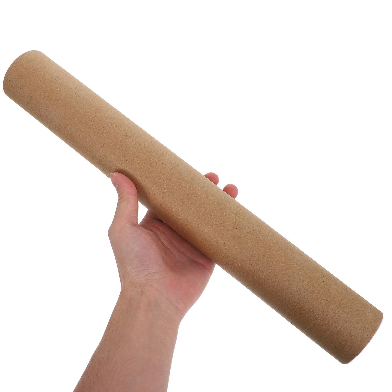 KALLORY Runde Versandhülsen Langlebige Papierrollen aus Kraftpapier mit Deckel 10 Stück Posterrohre für Sichere Aufbewahrung von Zeichnungen und Angelruten