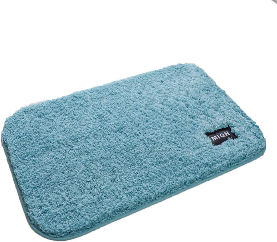 ZHDWM Bath shower mat Microfiber Soft Shag Super Water Absorbant,Non-Slip Rubber Bathroom Rug,Machine Washable Durable Floor Mats Brown 50x60cm for Bathroom Floors etc