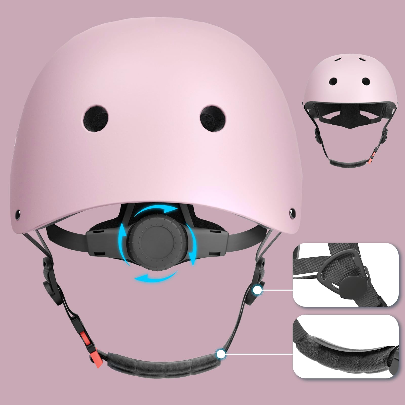XJD Fahrradhelm für Kinder, Verstellbare Kinderhelm Skaterhelm Kinder Helm für Fahrrad Skateboard Scooter Roller Kinderfahrradhelm für 3-13 Alt Mädchen und Jungen