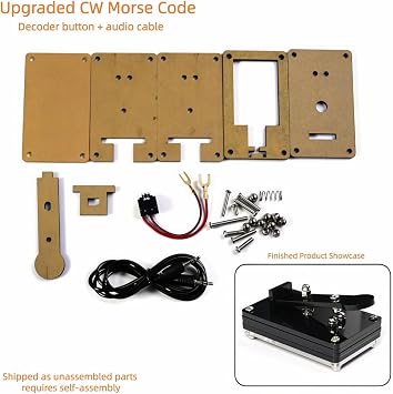 Morse Code Trainer, DIY Project with Pre-soldered PCBA, Enclosure & CW Key