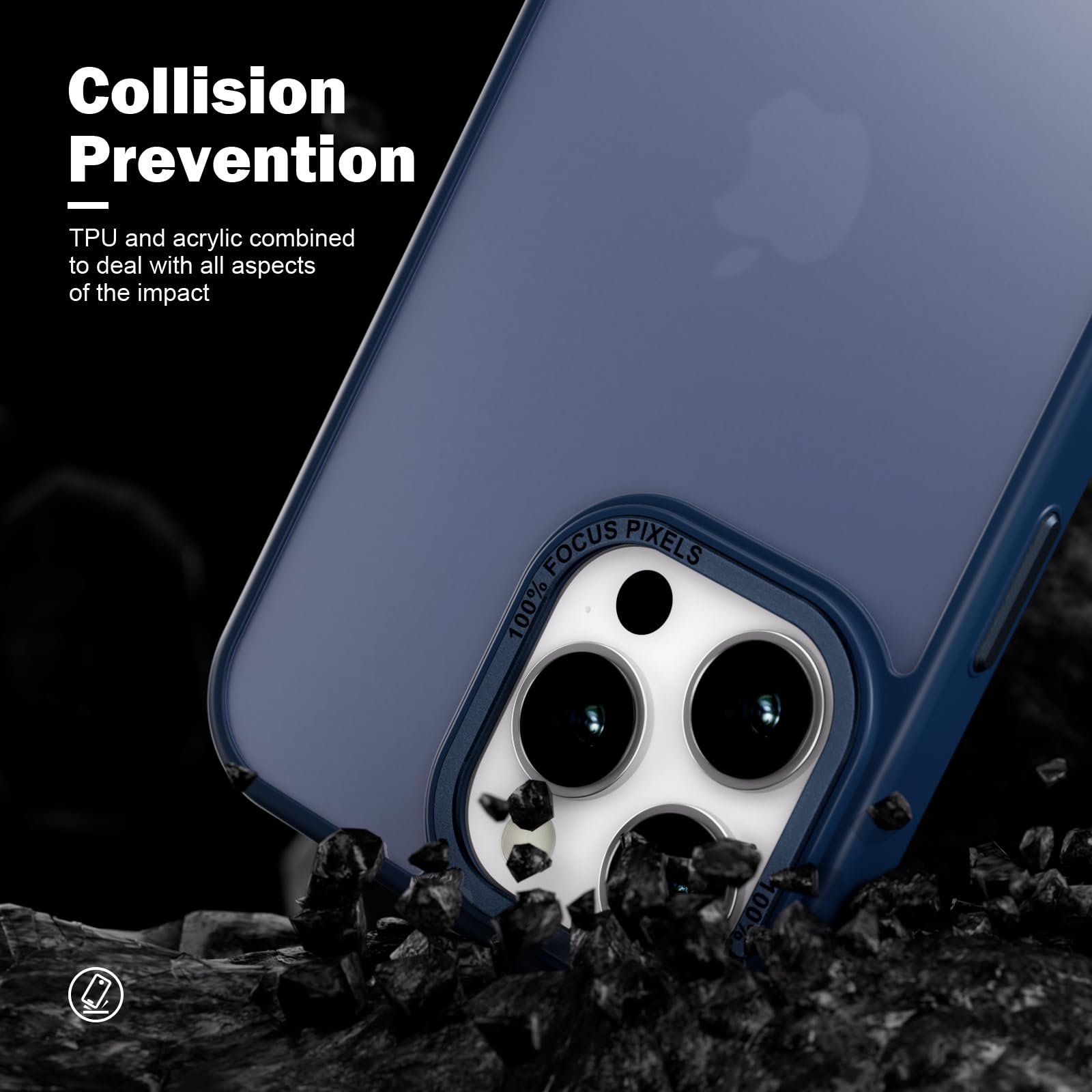 Mattierte Durchscheinende Handyhülle Für IPhone 11 Pro – Kratzfest, Anti-Fingerabdrücke, Lila