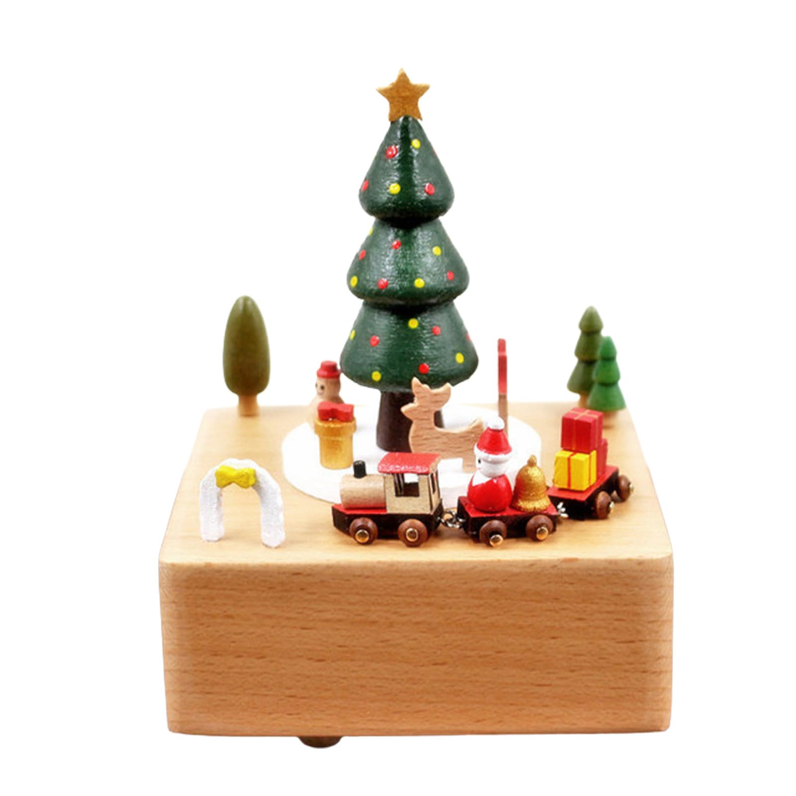 Carillon del | Carillon Natalizio in Legno,Decorazioni Musicali Festive | Divertenti Decorazioni Natalizie per Vacanze, casa, Feste