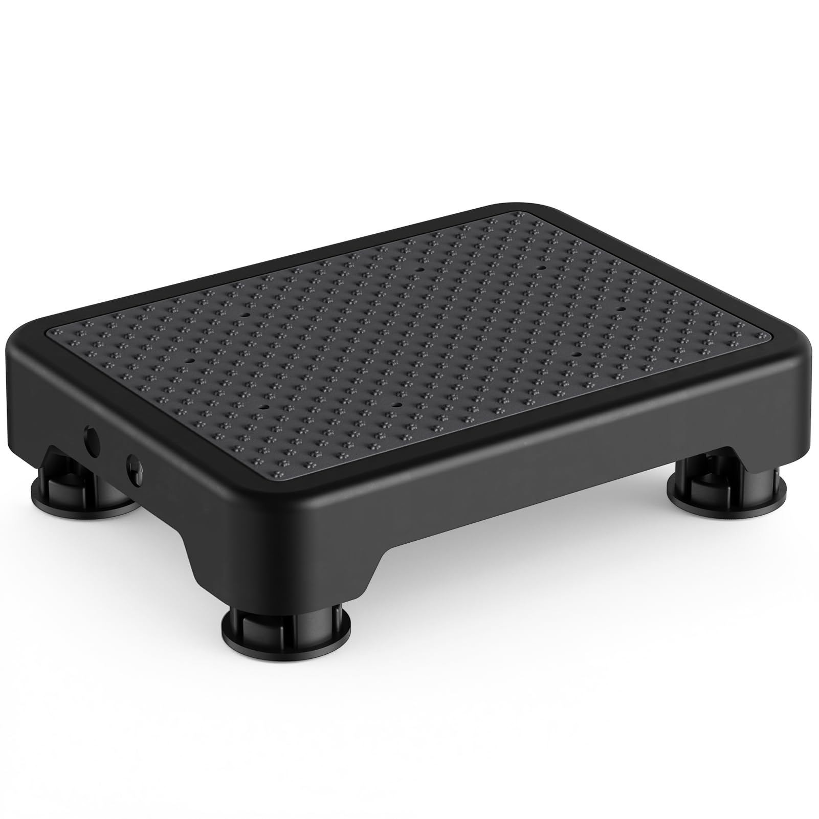 SOYO Mobility One Step Stool, Heavy Duty Indoor Outdoor Non-Slip Small Step Platform Assistive Device for Adult Elderly, Standing Support and Step Riser for Car, Bed, Door, Stair, Bathroom Black-Black