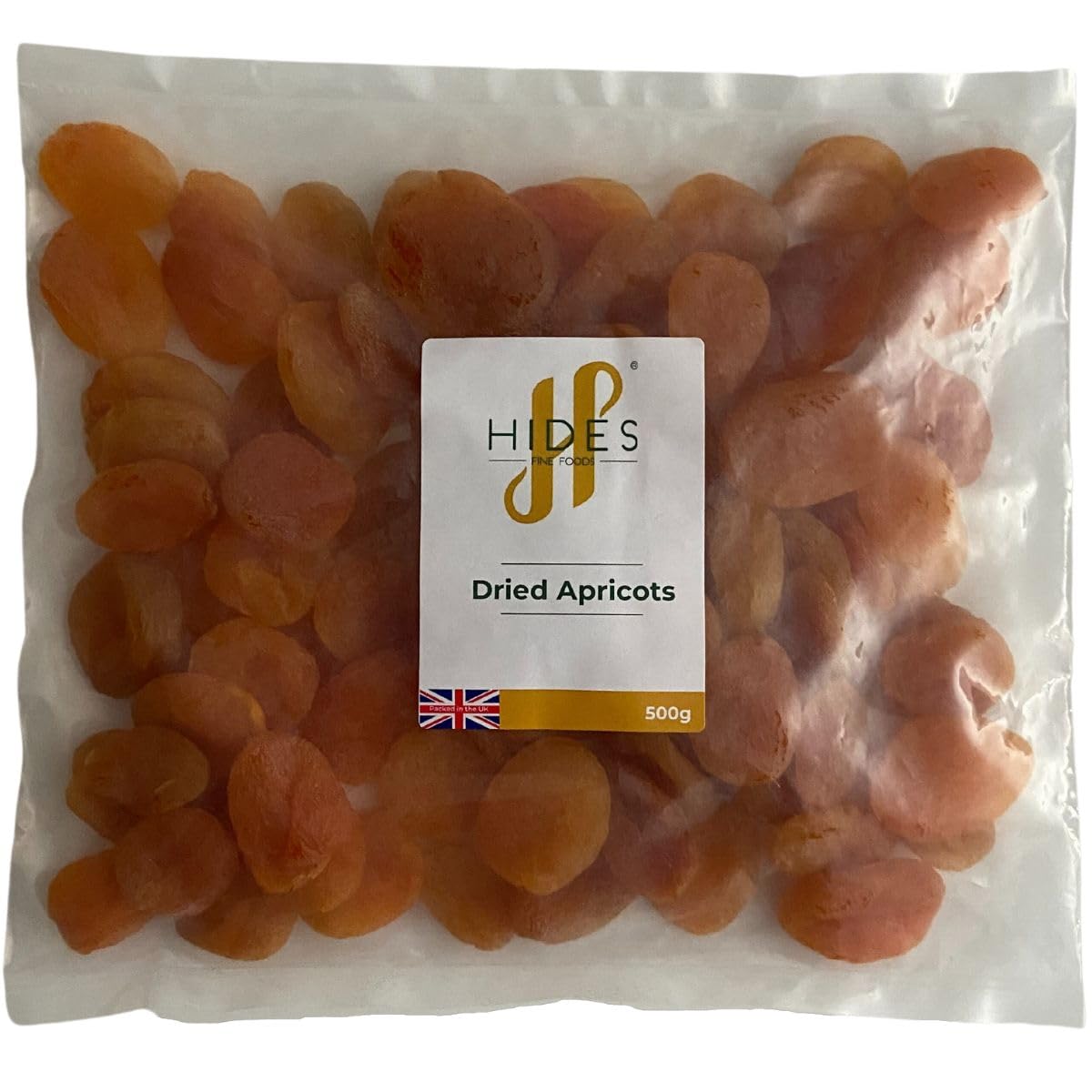 Whole Dried Apricots 500g - Suitable for Vegetarians - Baking - Conserves - Granola - Breakfast - Snacking - Desserts - A Good Source of Iron and High in Fibre.