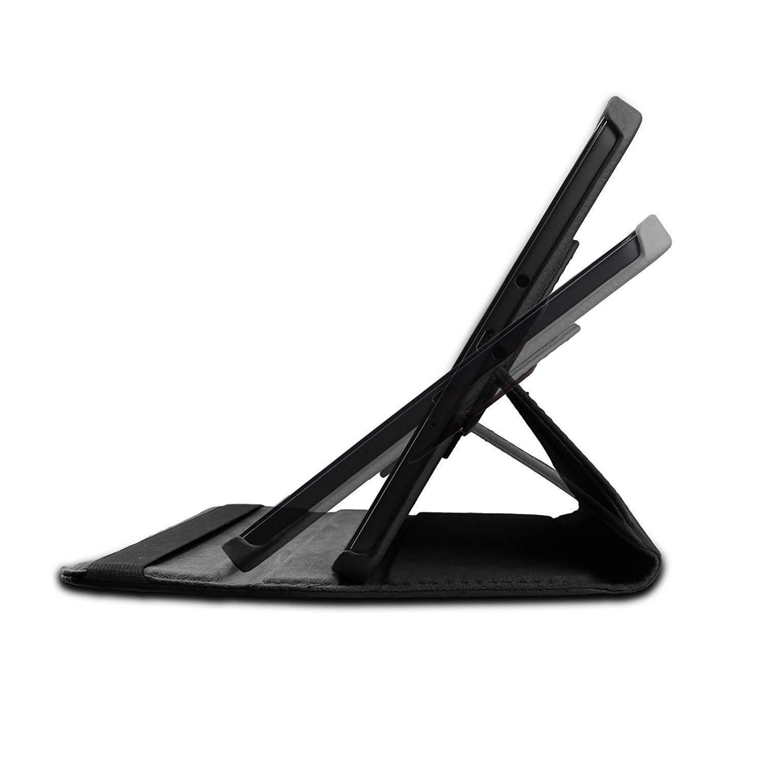 Caseous 360 Degree Rotating Stand Synthetic Leather Folio Flip Cover for Samsung Galaxy Tab A 10.1 inch SM-T580/T585/T587 (Black) — Amazon image 4