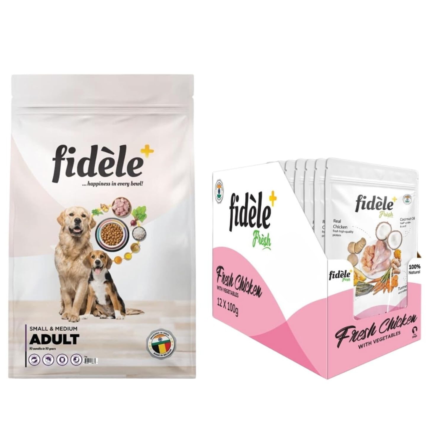 See full amazon price history chart for Fidele+ Adult Small & Medium Combo Pack 1 Kg Dry and 12 Pouches of 100g Chicken with Vegetables Wet Food for Dog Fidele+ Adult Small & Medium Combo Pack 1 Kg Dry and 12 Pouches of 100g Chicken with Vegetables Wet Food for Dog (B0CTZPP8NM) Amazon Price History, Amazon Price Tracker
