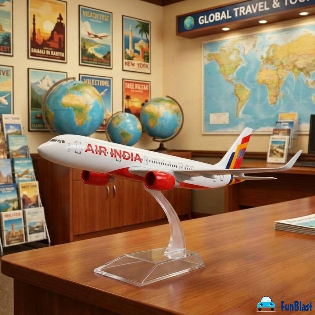 FunBlast Diecast Aeroplane Scale Model - Airplane Miniature Model Only for Display, Size -14 Cm (A350-Air India) — Amazon image 8