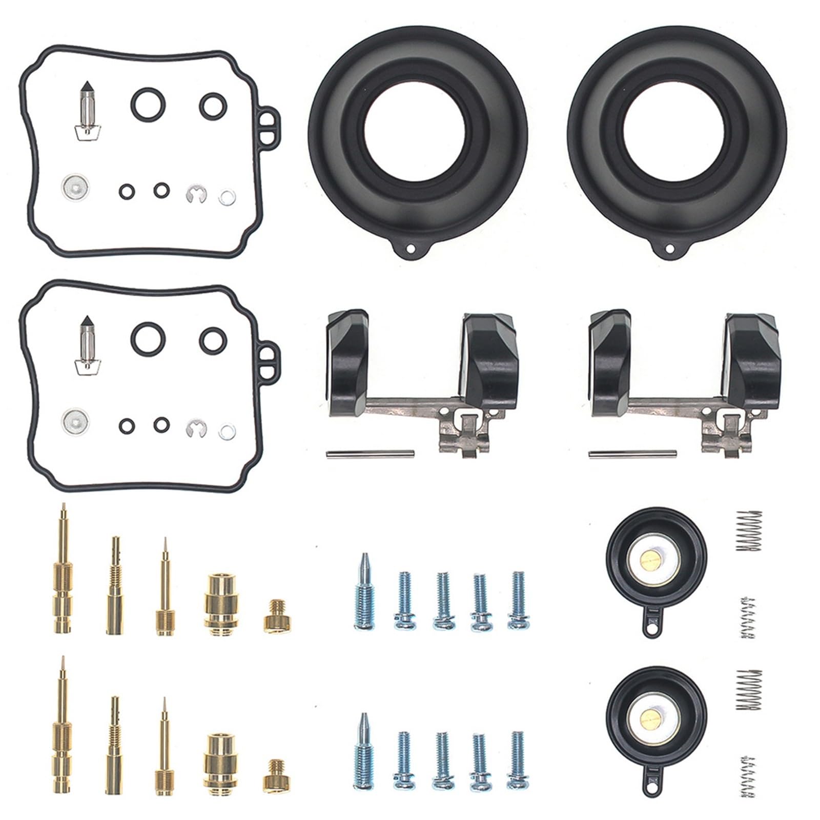 para Yamaha XVS650 V-Star 199 1999 2000 2001 2002 2003 2004 2005 2006 2007 2008 2010-2015 Kit De Reparación Carburador Flotador Y Diafragma