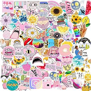 Watter Bottles Stickers for Vsco Girls(Big 100 pcs) Aesthetic Stickers for Teens,Girls,Luggage Bicycle