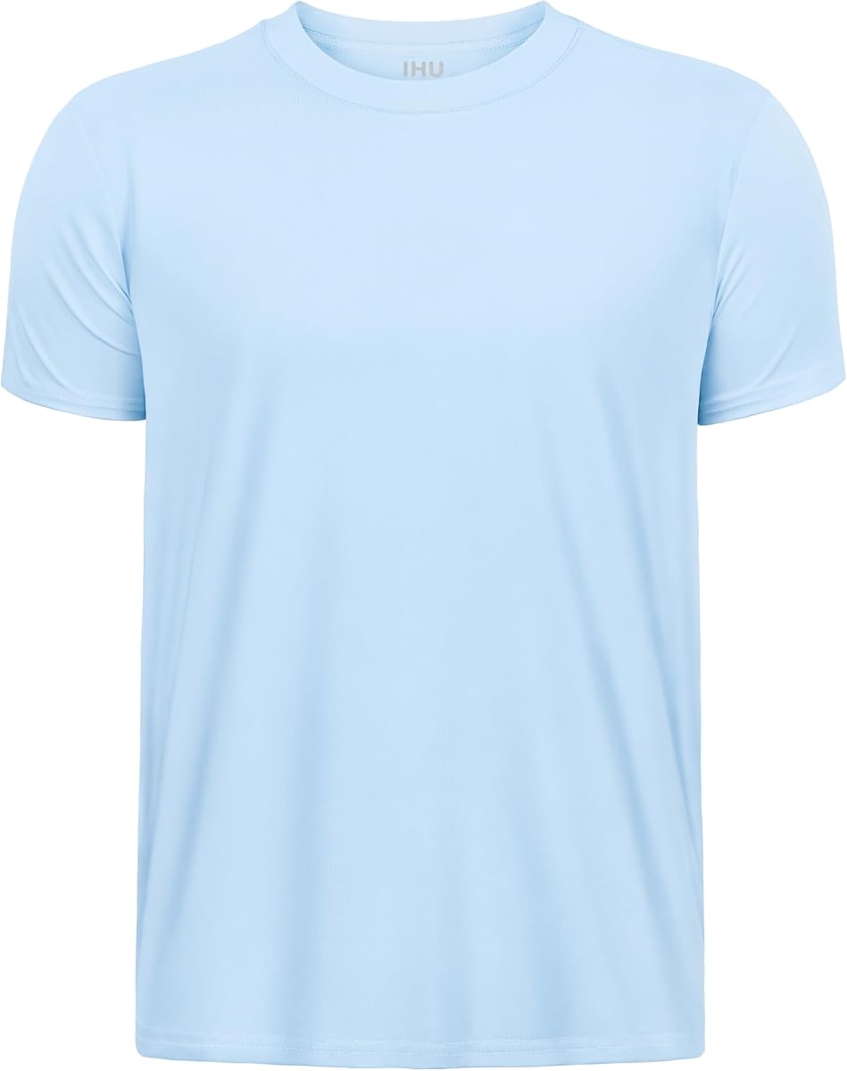 IHU Camisas de neón para niños Dry Fit UPF50+ Protector contra erupciones de manga corta para niños para niñas | Camisas ligeras refrescantes SPF 50+, para fútbol, ​​natación, escuela, actividades al aire libre, diseño sin etiquetas, 2T para jóvenes