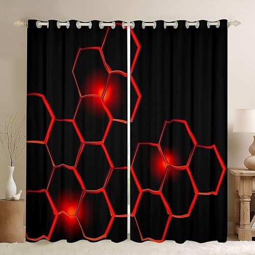 Feelyou Honeycomb Modern Curtains Kids Children Blackout 52"