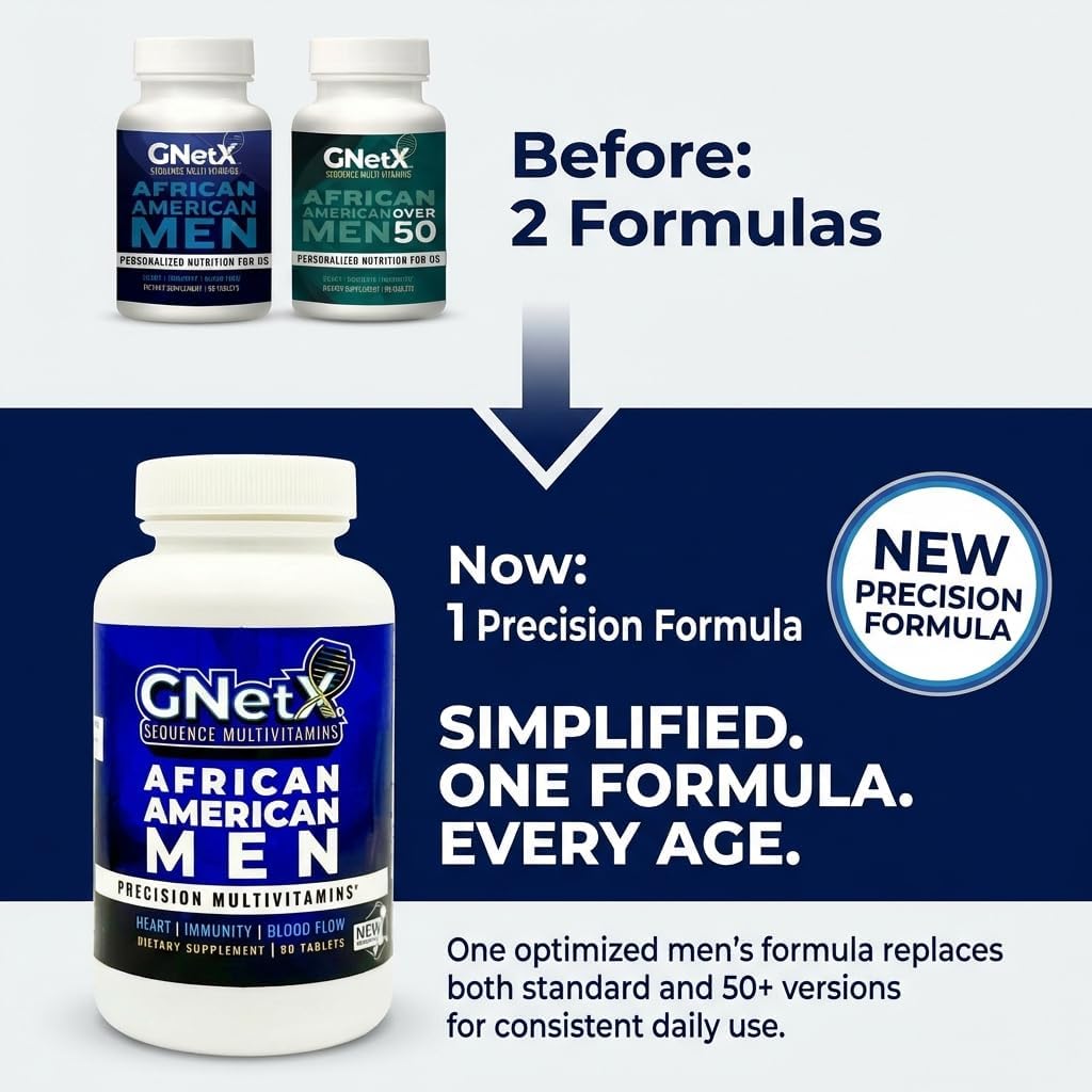 Sequence Multivitamins for African American Men - Powerful Formula with Vitamin C, Zinc and Vitamin D for Immune Support and Heart Health
