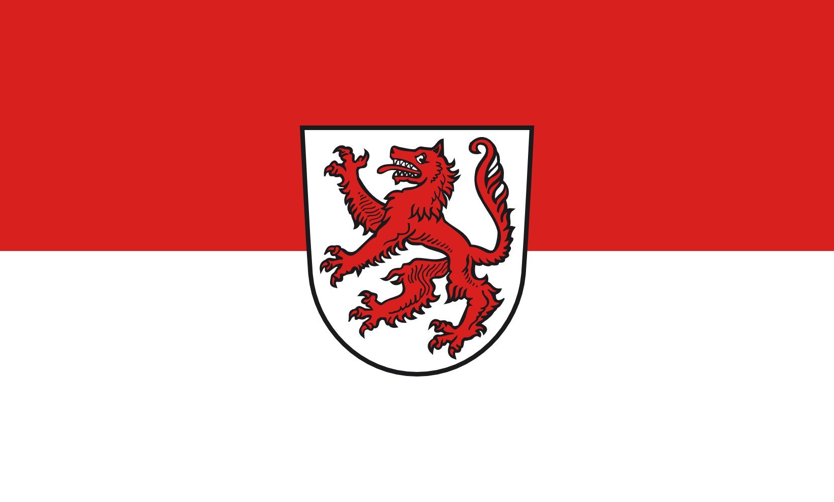 Drapeau Passau de 90x150cm pour mât extérieur et intérieur