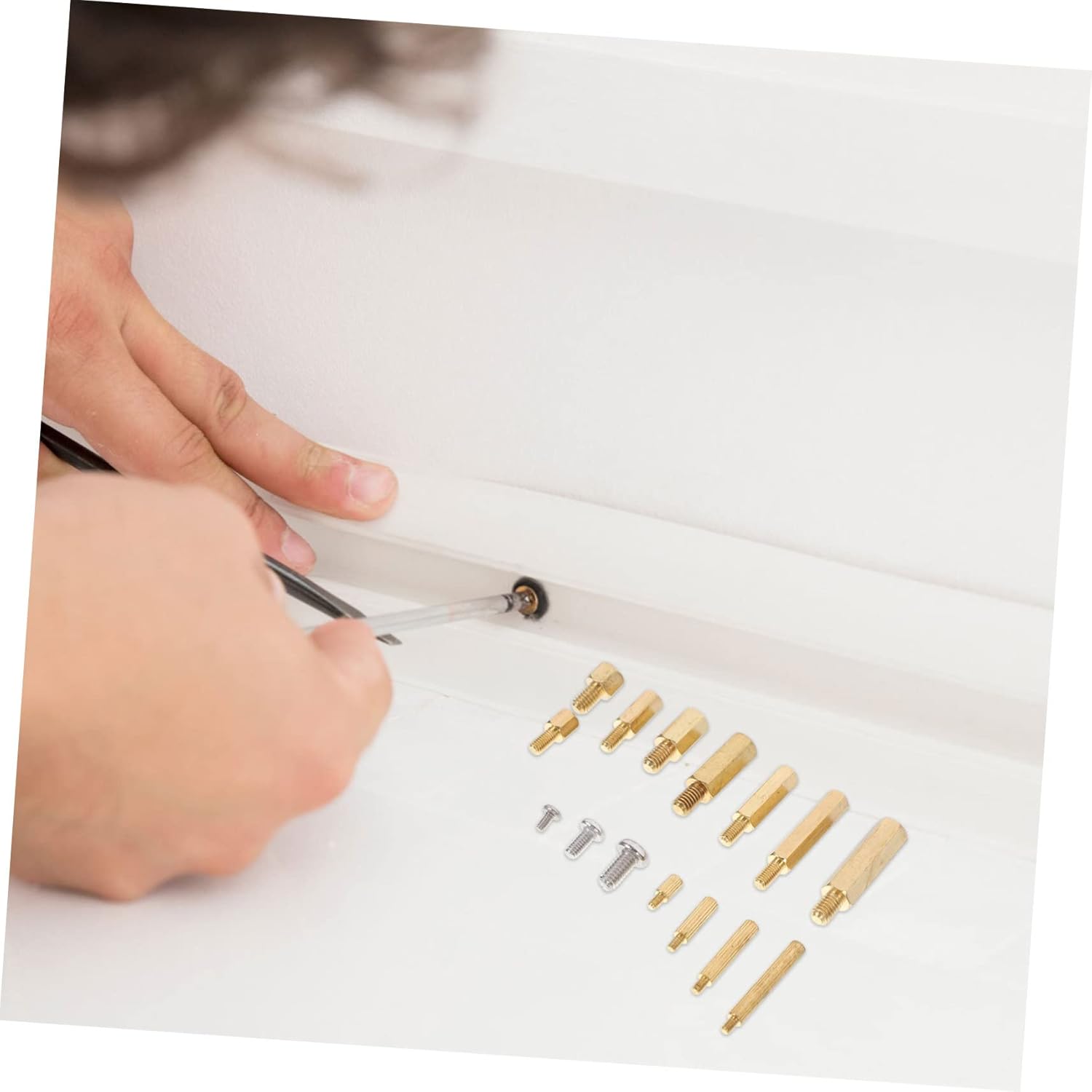 ABOOFAN Complete Set of Assorted Motherboard Standoffs Screws Nuts Kit for Electronics PCB Spacer Standoff Screw Nut Assortment