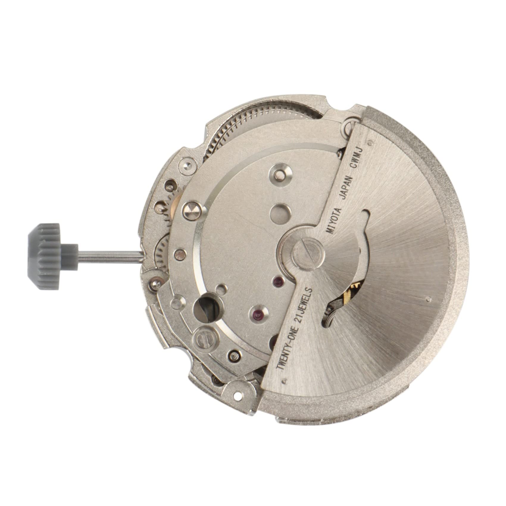 Movimento Orologio Giappone 21 MIYOTA 8215 di Alta Qualità Ruota Data Nero in Acciaio Inox, bianco, Moderno e minimalista
