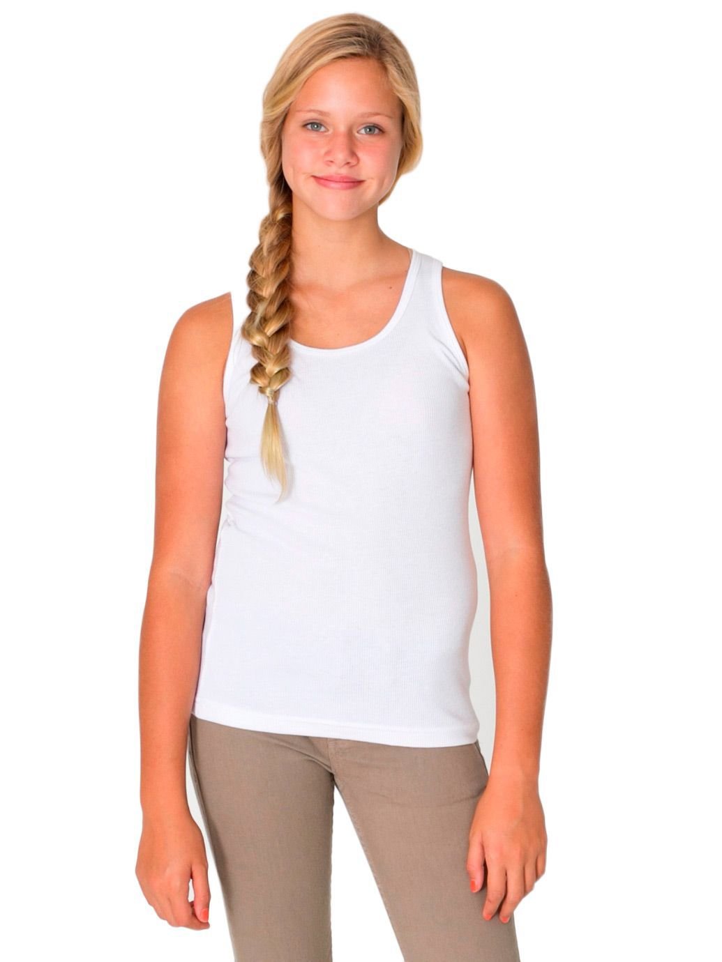 American Apparel - Camiseta de tirantes - Ropa - para ni o blanco blanco