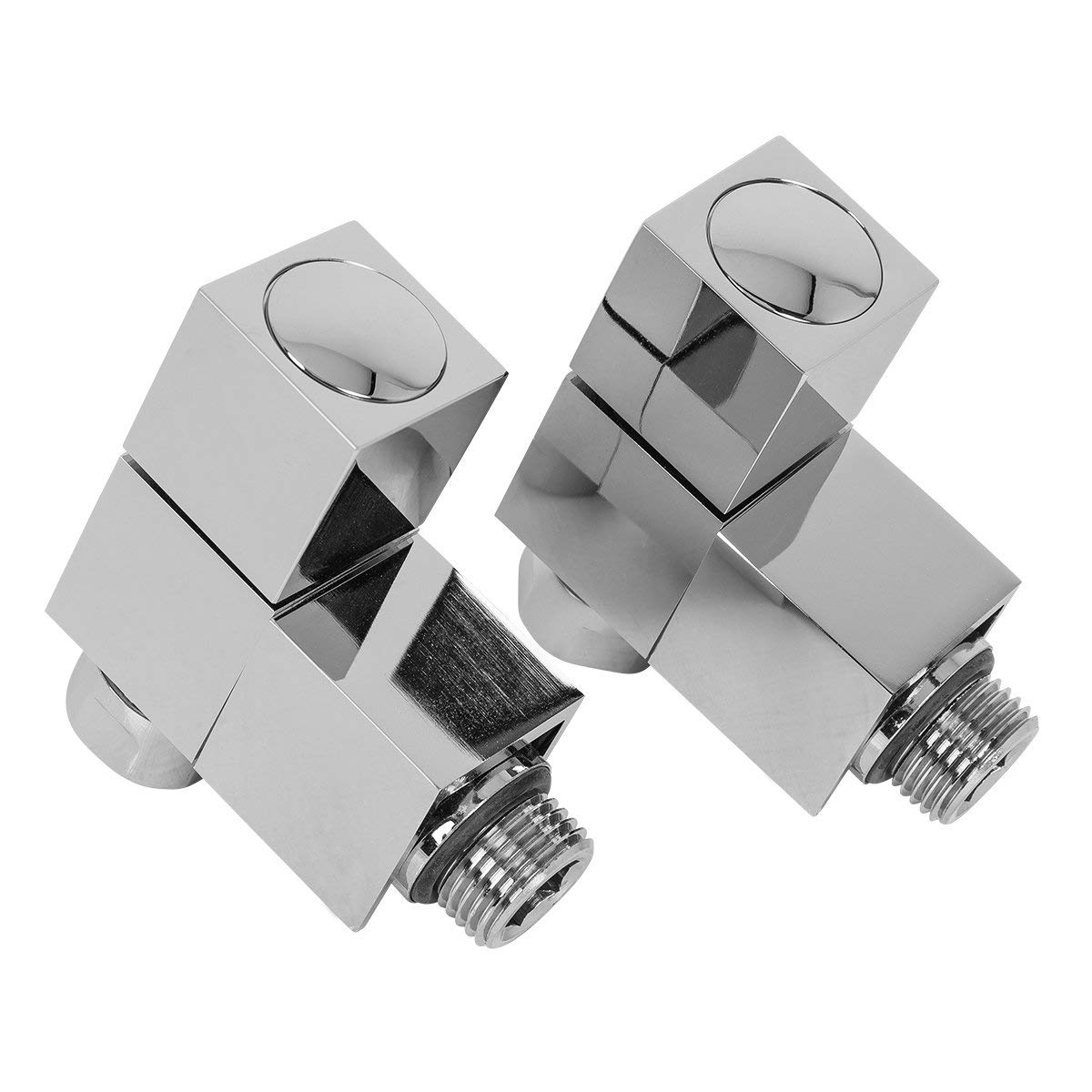 Warmehaus 15Mm Designer Square Angled Radiator Valves - Pair