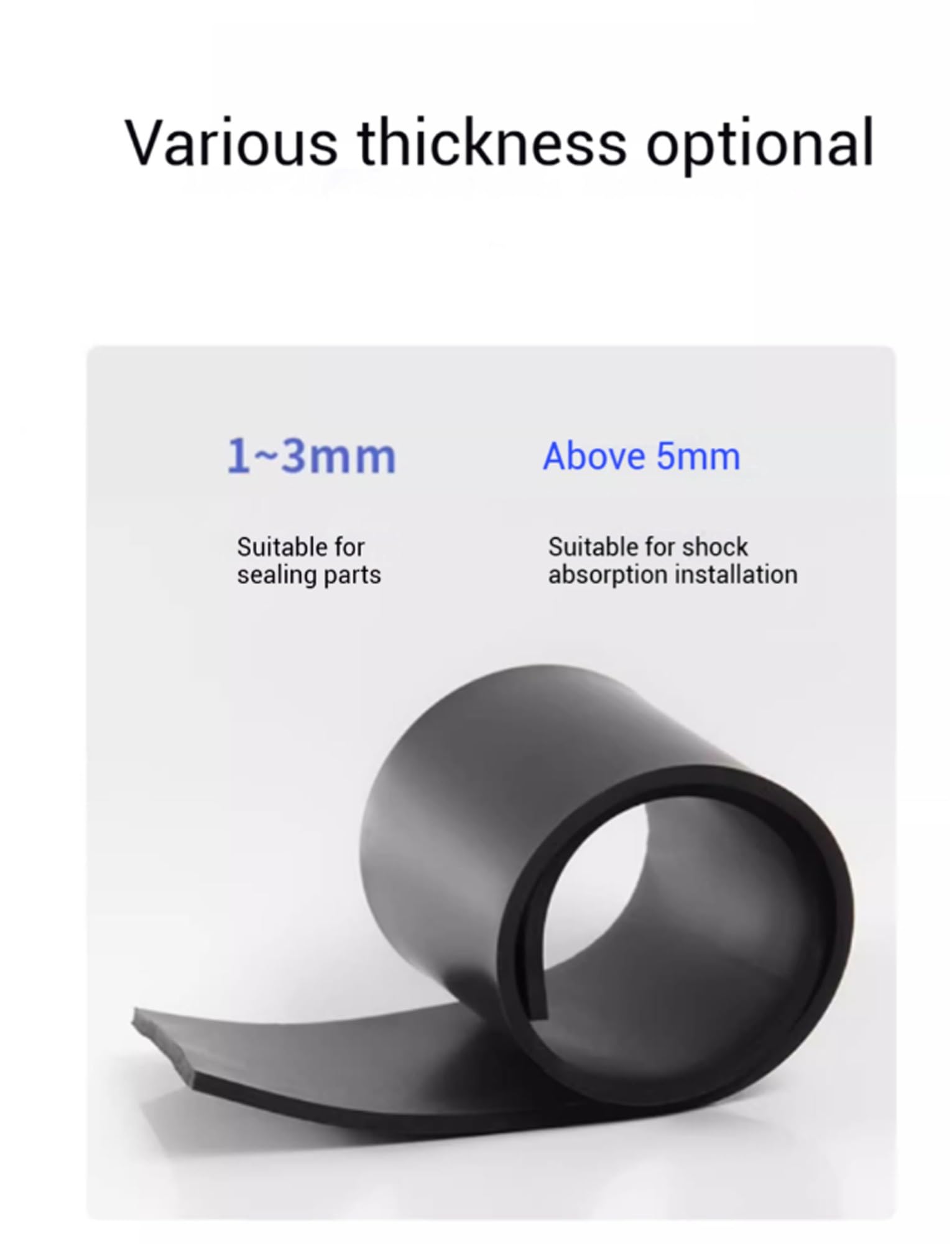 Tapete aislante de goma, tapete de seguridad de voltaje for pisos, lámina aislante de caucho for subestaciones/salas de distribución, tapete resistente for cuadros de distribución (negro)(100cm,0.2cm)