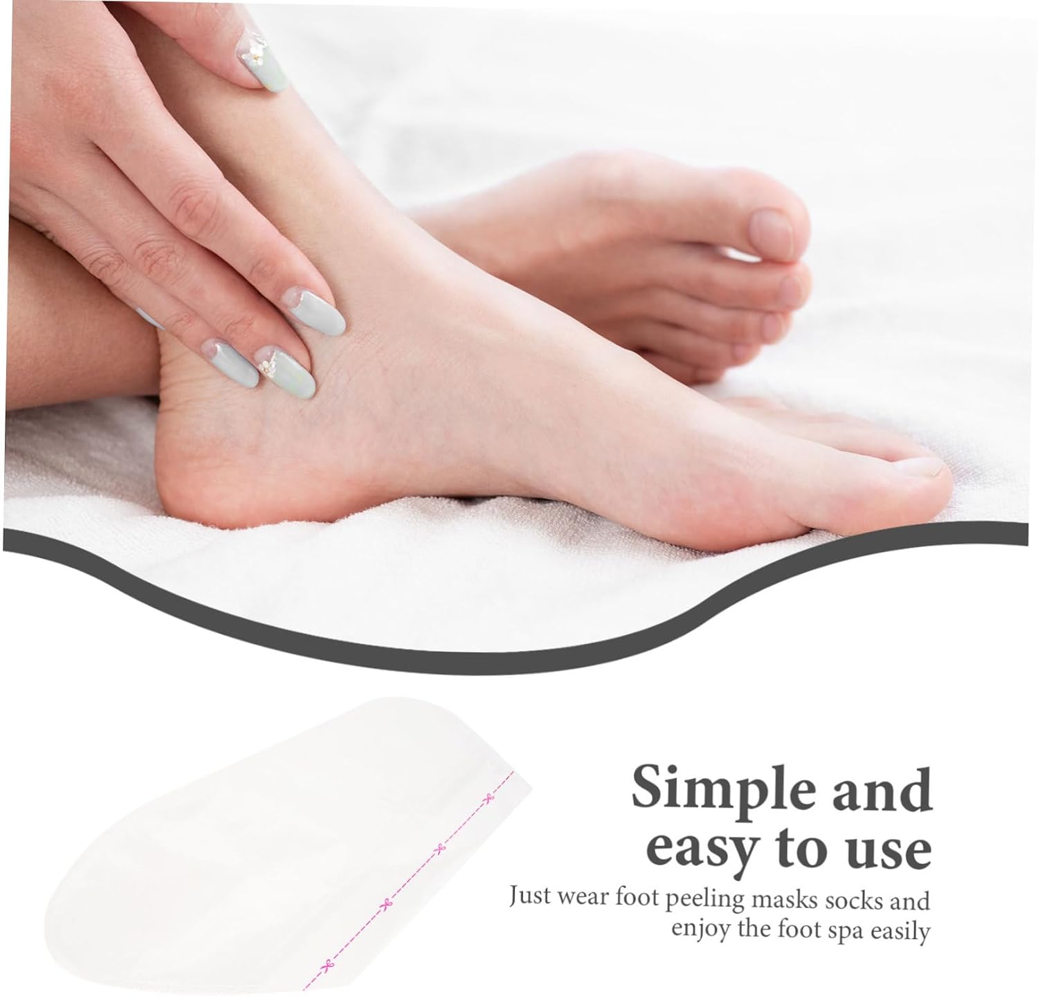 VICASKY Foot Moisturizing Supplies Pair Foot Covers Double-Layer Socks for Spa Home Travel Use