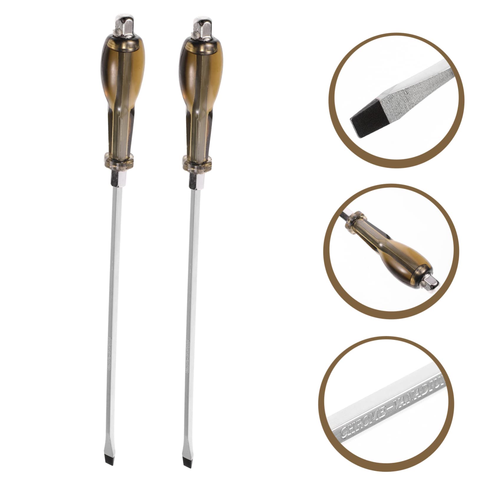 Mikikit 2 Set Cacciavite Utensili Cacciaviti A Cricchetto Kit Avvitatore Elettrico Kit Di Strumenti Strumento Di Riparazione Domestica Acciaio Cromo Vanadio Silver 2 Pezzi * 2