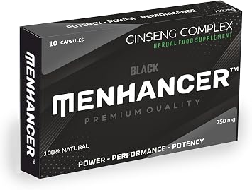 Enhance Your Performance - Extra Strength Performance Enhancing Pills, Stamina Endurance Booster Black Supplement Pills for Men - 10 Ginseng Capsules