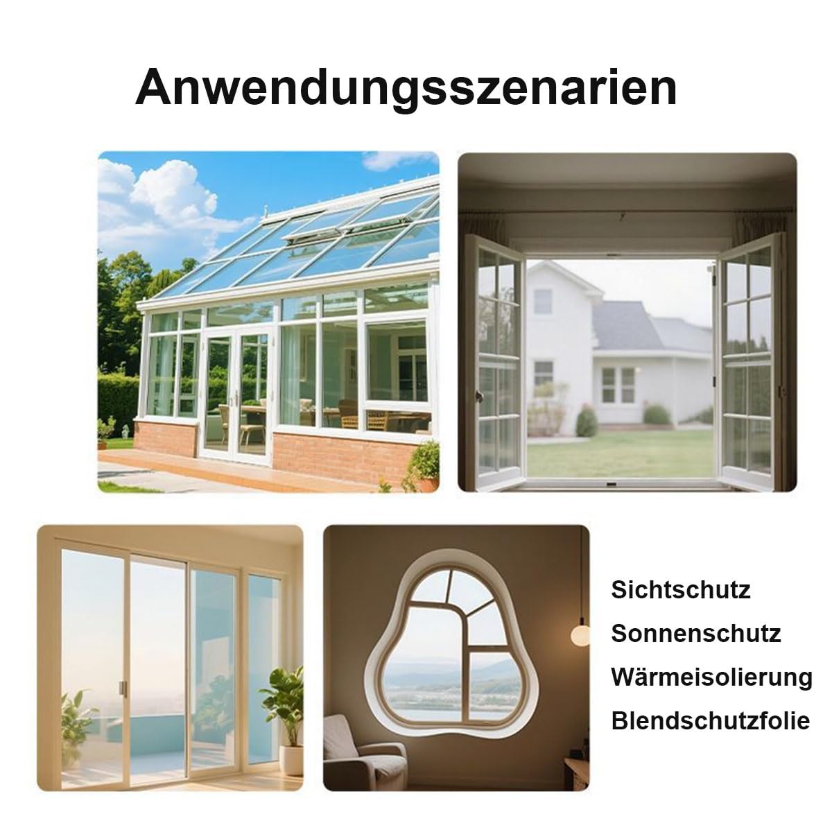 9 mm Dicke Wärmeisolierung Aluminisierte Isolierfolie Sonnenschutzfolie 99% Uv-Schutz, Reflektierende Fensterfolie mit Saugnapf für Fenster Innen oder Außen(110x120cm)